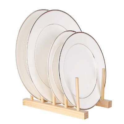 

Multi-purpose Wooden Dish Rack Dishes Drying Drainer Storage Stand Holder Kitchen Cabinet Organizer for DishPlateBowlCupPot Li