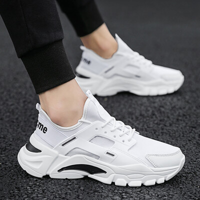 

Summer sports&leisure couple white shoes mens net shoes breathable white old mans shoes Korean version of the trend of wild tide shoes