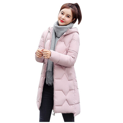 

Toponeto Women Winter Warm Hooded Thick Zipper Pocket Slim Jacket Overcoat Outcoat Coat