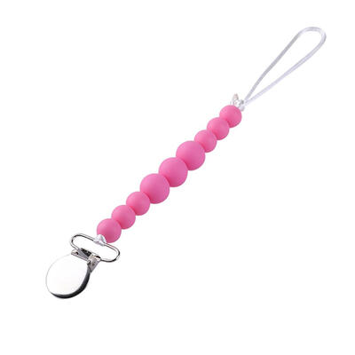 

Silicone Pacifier Chains Safe Teething Chain Toy Eco-friendly Baby Teether