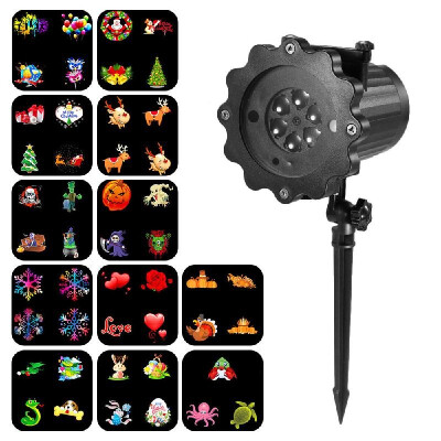 

Projection Light Animated Led Projector Remote Control Light Christmas Halloween Projector Lights with 12 Dynamic Animation Slides