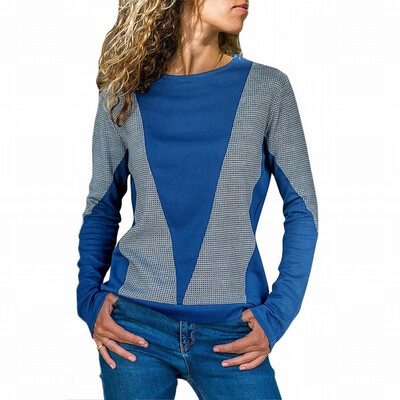 

Round collar long sleeve bottoming womens T-shirt pullover sweatshirt