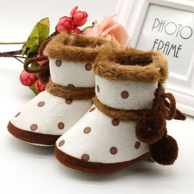 

Winter Boots Soft Bottom Baby Moccasin Baby Warm Boots Non-slip Boots for Baby Girls