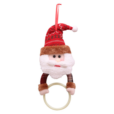 

Tailored Christmas Towel Napkin Hanging Ring Shelving Santa Claus Elk Snowman Xmas Decor