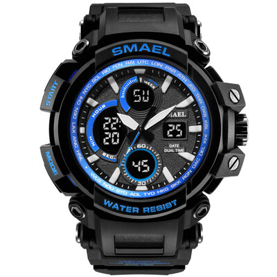 

Gobestart SMAEL Men Sport Watch Casual LED Digital Rubber Strap Electronic Wristwatch Gift