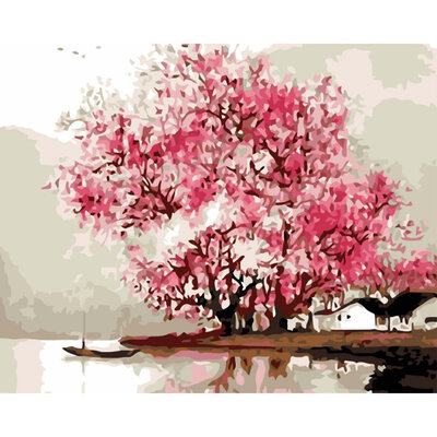 

Home Office Flowers Painting DIY Painting By Numbers Kits Acrylic Paint On Canvas Handpainted Oil Painting For Wall Artwork