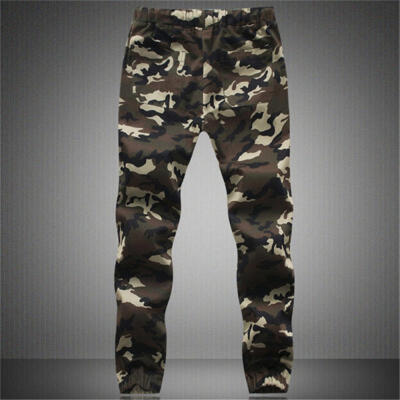 

Mens Casual Camouflage Pants Stylish Regular-fit Trousers With Drawing Cord