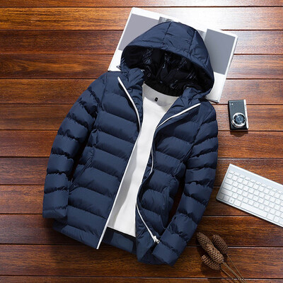 

Toponeto Mens Autumn Winter Casual Solid Hoodie Jacket Coat