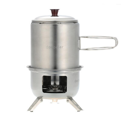 

Docooler Portable Stainless Steel Lightweight Wood Stove Solidified Alcohol Stove Outdoor Cooking Picnic BBQ Camping