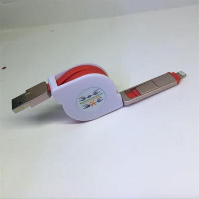 

Universal 2-in-1 USB To Micro USB 8 Pin Lightning Scalable Charging Cable Telescopic Data Cord For IPhone Android Phones