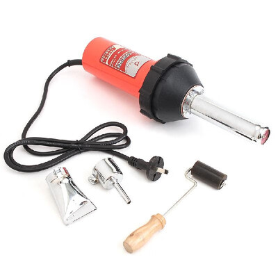 

1000W 2800Pa Lastics Welder Hot Air Welding Heat Torch 2 Speed Nozzle Roller