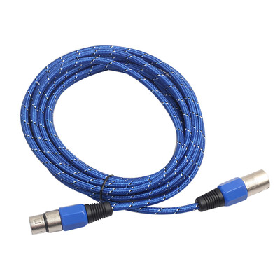 

Weaving 3 Pin XLR Microphone Cable Male to Female Audio Extension Cord