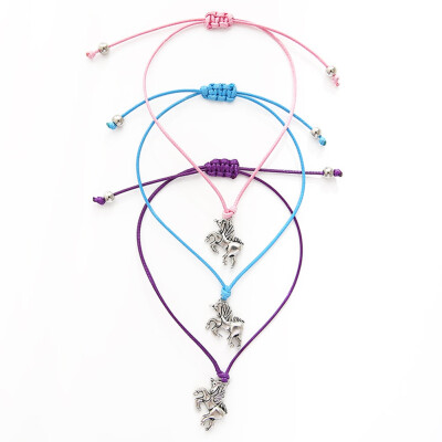 

Unicorn Wish Bracelets in Organza bags Girls Party Bag Fillers Lovely