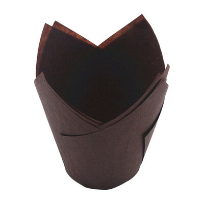 

50Pcs Oil-proof Tulip Cake Cup Muffin Cupcake Liner Paper Holder Baking Tool