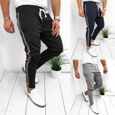 

UK Mens Sport Gym Pants Slim Fit Running Joggers Casual Long Trousers Sweatpants