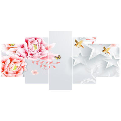 

5pcs 5D DIY Full Drill Diamond Painting Flower Embroidery Mosaic Kit Decor