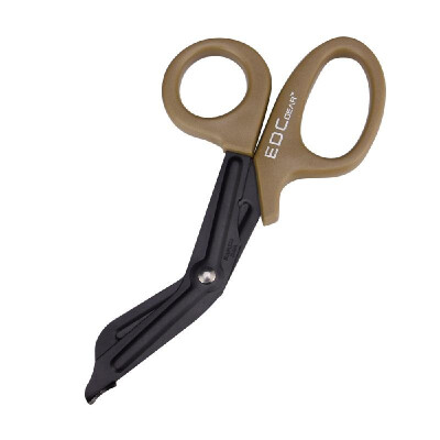 

EMT EDC Tactical Multi-function Stainless Steel Rescue Bandage Scissor with Saw Tooth for Emergency First Aid Shears Outdoor Army