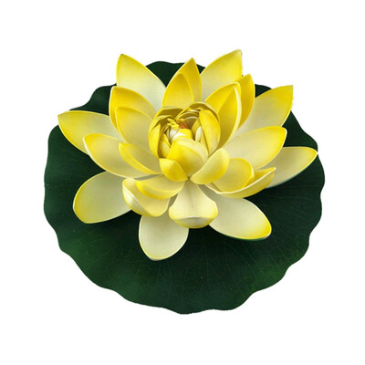 

1pc Simulation Water Lily Garden Pool Plant Ornament Colorful Home Artificial Fake Lotus Floating Flower Pond Tank Plant
