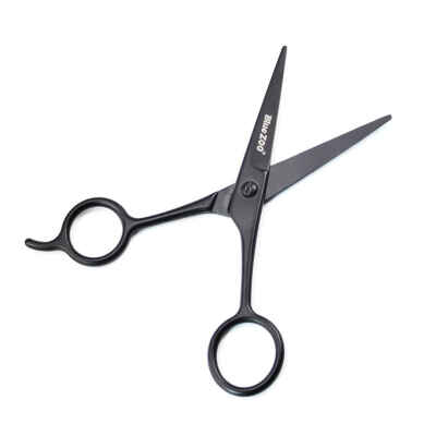 

Bluezoo Mini Stainless Steel Beard Scissor for Home Use Black Shaving Shear Beard Trimmer Eyebrow Bang Scissor