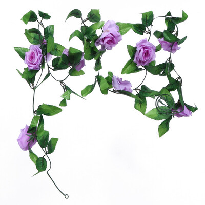 

24m Artificial Fake Silk Rose Ivy Flower Vine Garland Wedding Decor