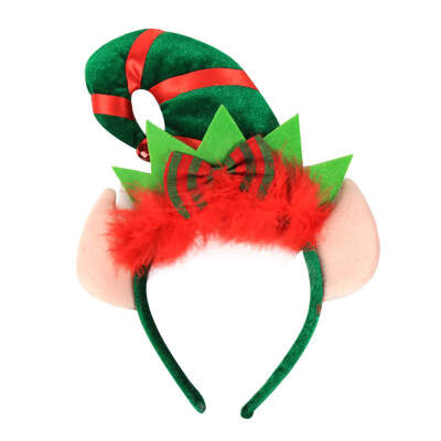 

Christmas Decoration Red Feather Elf Tip Hat Headband Headband Elf Headband