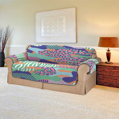 

Toponeto Anti-Slip Quilted Sofa Couch Cover Chair Pet Dog Kids Mat Furniture Protector