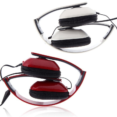 

Ovleng X2 Stereo Hi-Fi Headphone Headset Earphone Foldable 35mm Wired with Microphone for iPhone iPad iPod Samsung PC Computer Wh