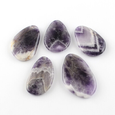 

Mixed Shaped Natural Amethyst Big Pendants 5468x3232x78mm Hole 2mm