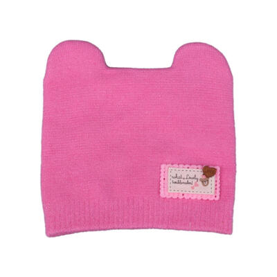 

Cute 0-6Y Baby Knitted Cat Ear Foldable Hats Children Kids Beanies Warm Cap