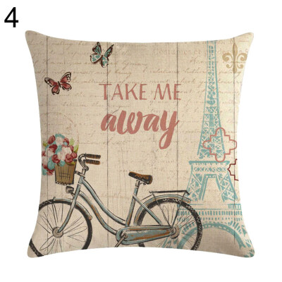 

Lovely Bike Letter Throw Pillow Protector Case Cushion Cover Bedding Articles