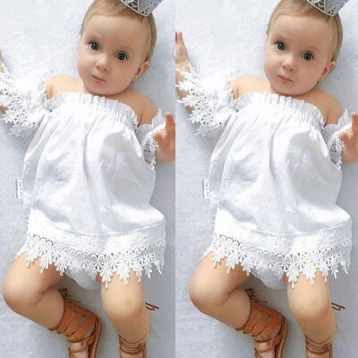 

Toddler Kids Baby Girls Clothes Lace Top Dress Crop Tee Dresses Party Sundress