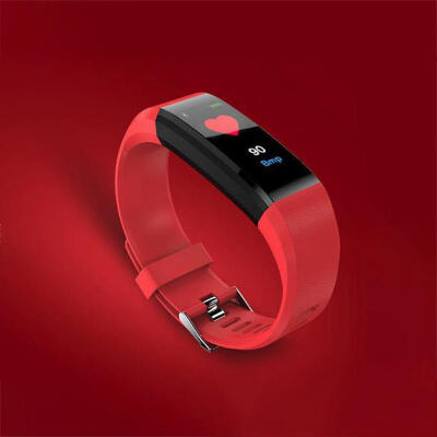 

115PLUS Bluetooth Fitness Tracker Waterproof Smart Sport Bracelet With Color Screen Heart Rate Sleep Monitor