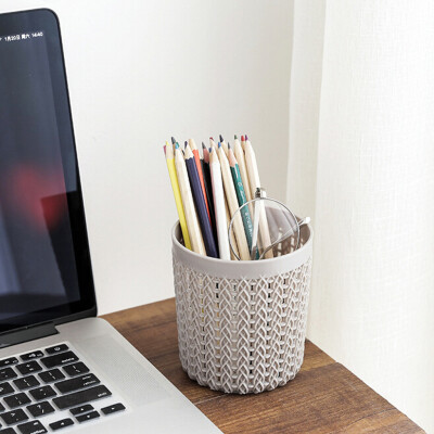 

Gobestart Creative Simple Hollow Multi-functional Plastic Office Storage Tube