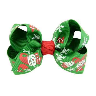 

1 pc 315 Inch Christmas Grosgrain Ribbon Bows Clip Snow Pinwheel Hair Clips Hair Pin Accessories