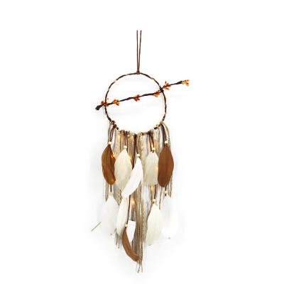 

Creative Feathers Dream Catcher LED Light String Wall Hanging Pendant Decor