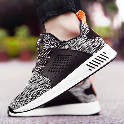 

Mens shoes breathable sports shoes mens shoes flying line running shoes tide shoes strap shoes
