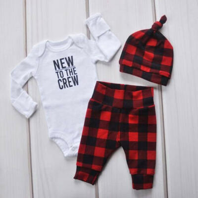 

US Newborn Baby Girl Boy Romper Bodysuit Leggings Pants Trousers Outfit Clothes
