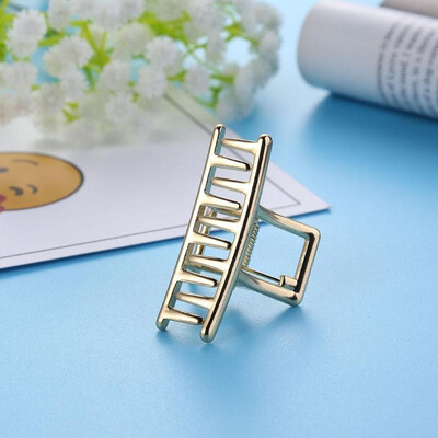 

Fashion Hair Clips Geometric Rectangle Hairpins Metal Hairdressing Tool