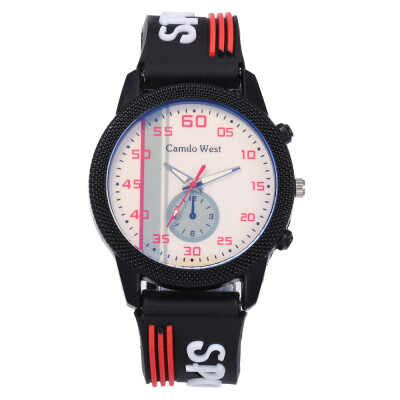 

Explosive models of mens sports silicone watches students casual outdoor quartz watch mens section