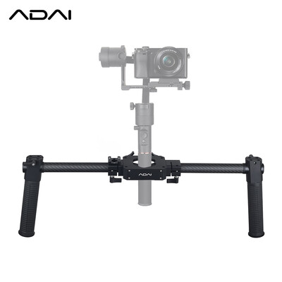 

ADAI Dual Handle Grip Handheld Bracket Handlebar Kit with Cold Shoe Mount for ZHIYUN Crane Plus Crane 2 Crane V2 FEIYU a1000 a