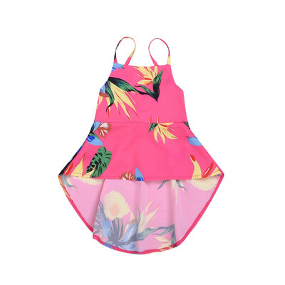 

Toddler baby girl Summer dress Toddler Baby Girls Kid Irregular Bandage Backless Floral Print Sundress Dress Girl Dresses