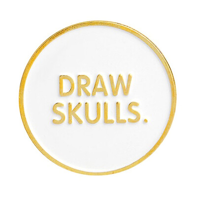 

Draw Skulls Love Kills Hands Snake Rose Enamel Brooches Collar Pins Badge Women