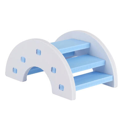 

Cute Hamster Wooden Ladder for Small Animals Pets Climbing Rainbow Bridge