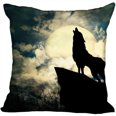

Wolf Pillow Case High Quality New Years Pillowcase Wedding Decorative Pillow Cover Gift For Children 35x35CM
