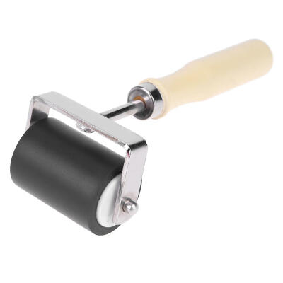 

5cm Rolling Tool Rubber Roller Brayer with Wood Handle for Craft Tools