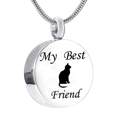 

Pet Hair Bones Necklace for Ashes My Best Friend Cremation Memorial Keepsake Pendant Necklace Jewelry Ashes urn Pendant