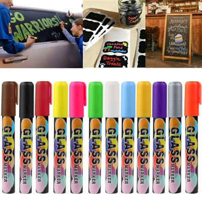 

Siaonvr Chalk Markers Chalkboard Erasable Dustless Water Based Liquid Wet Erase Pen 6mm