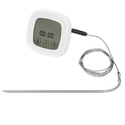 

Digital Meat Thermometer LCD Touchscreen Barbecue Timer Food Cooking Thermometer Probe Steak BBQ Temperature Gauge Kitchen Cooking