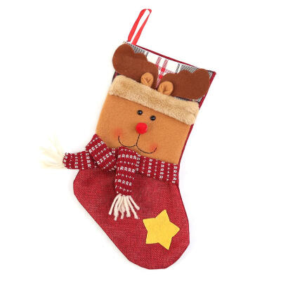 

Cute Large Christmas Sock Children Candy Gifts Bag Pendant Home Party Decor