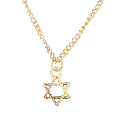 

Sparkling Star gold-color Pendant necklace Star Fashion Clavicle Chains Statement Necklace For Women Jewelry Has card